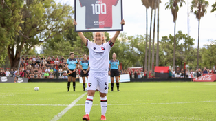 María Victoria Vives es una de las referentes de Newells y ya cuenta con más de 100 partidos en primera.