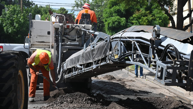 Los trabajos del Plan de Bacheo comenzaron este martes. 