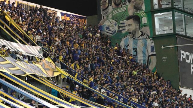 Los hinchas de Central coparon su sector en la cancha de Banfield.