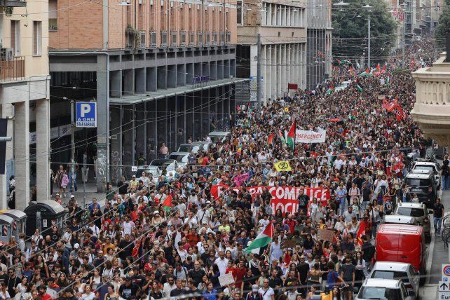 Italia tuvo marchas y huelgas en solidaridad con Gaza, y también hubo disturbios