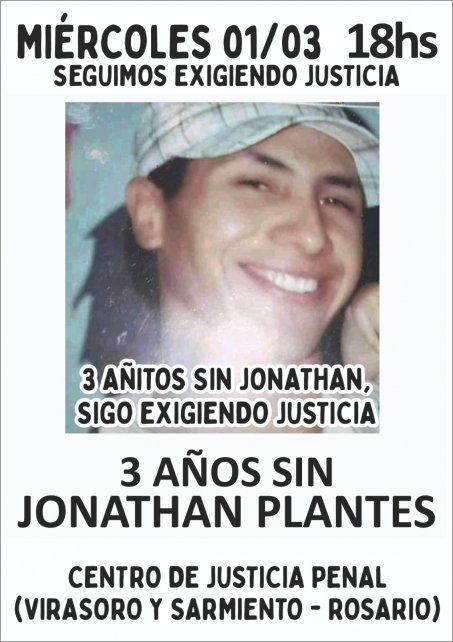 La madre de Jonathan Plantes pedirá justicia por el crimen de su hijo esta tarde en el CJP.
