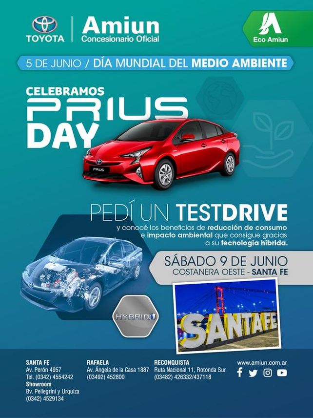 Toyota Argentina celebrará el Prius day mostrando su tecnología híbrida en todo el país