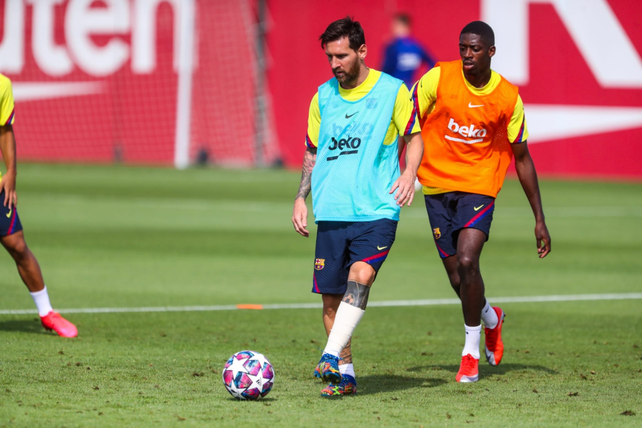 Test y primer entrenamiento para Lionel Messi en Barcelona