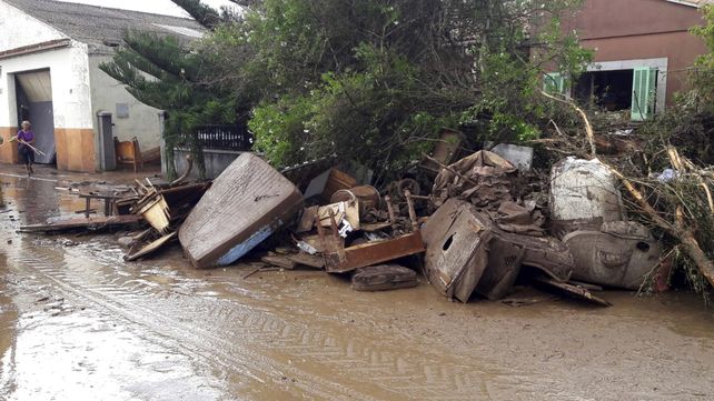 Las impactantes imágenes de la fuerte inundación en Mallorca
