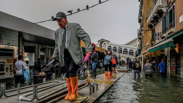 Las peores inundaciones en la última década en Venecia