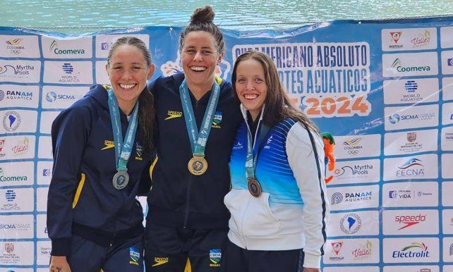 La santafesina Candela Giordanino logró medalla de bronce en los 5km en Colombia.