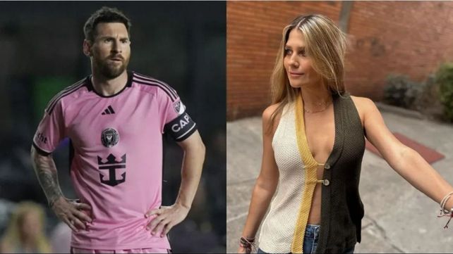 Lionel Messi recibió a la periodista Andrea Gerrero