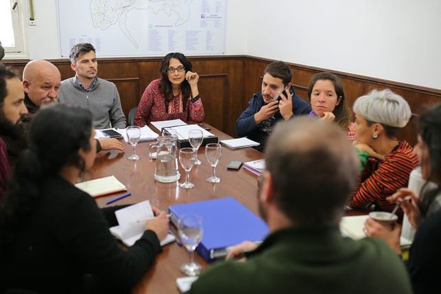 Reunión.Participaron la secretaria de Gobierno