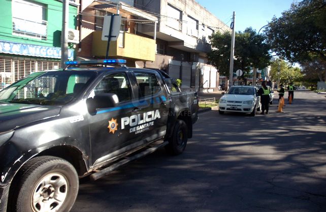 Im&aacute;genes del operativo de la polic&iacute;a en la ciudad de Santa Fe