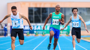 El porteño Franco Florio consiguió récord de los 100 metros llanos en el Sudamericano U23 en Cascavel.