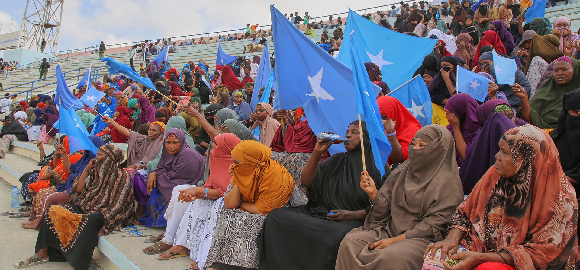 Cientos de somalíes se congregan en el estadio de Mogadiscio para protestar contra el reconocimiento por parte de Israel de la región separatista de Somalilandia como nación independiente, en Mogadiscio, Somalia, el martes 30 de diciembre de 2025. (Foto AP/Farah Abdi Warsameh) Cientos de somalíes se congregan en el estadio de Mogadiscio para protestar contra el reconocimiento por parte de Israel de la región separatista de Somalilandia como nación independiente, en Mogadiscio, Somalia, el martes 30 de diciembre de 2025. (Foto AP/Farah Abdi Warsameh)
