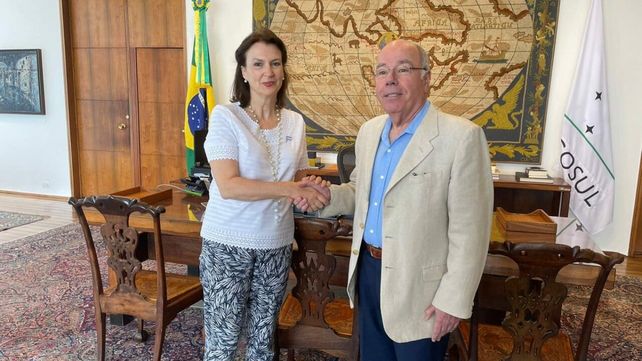 Diana Mondino se reunió con el ministro de Relaciones Exteriores de Brasil