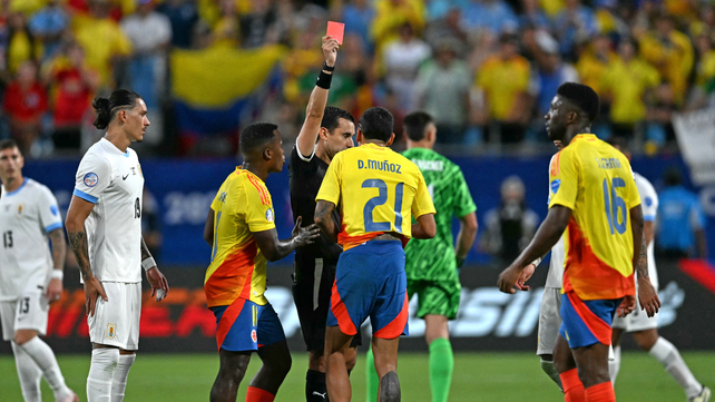 Daniel Muñoz vio la roja ante Uruguay y no estará contra Argentina en la final de la Copa América 2024.