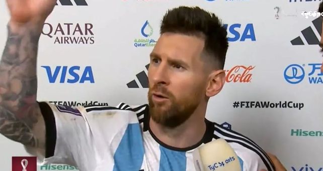 Video: la FIFA dio a conocer el detrás de escena de la famosa frase de Lionel Messi