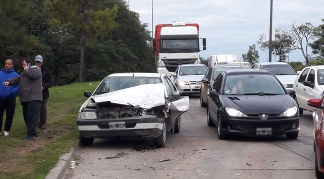 Así quedaron los autos tras el siniestro.