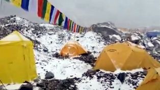 El impactante video de la avalancha en el Everest tras el terremoto de Nepal