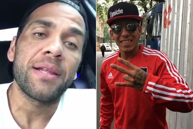 En las redes. Dani Alves saludó a Brian Sarmiento