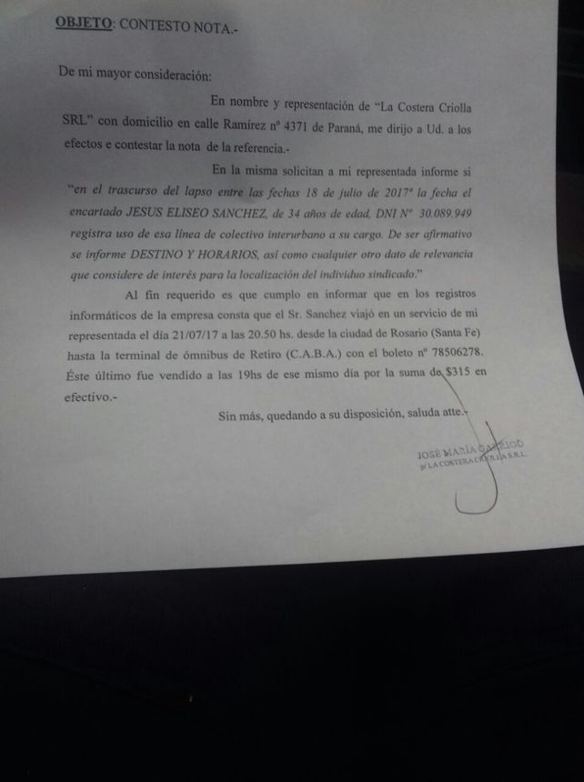 El dato. Una empresa confirmó que se trasladó desde Paraná.