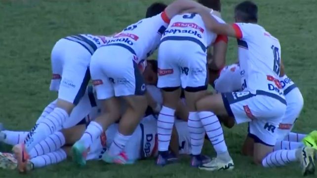 Festejo en el estadio Nueva España