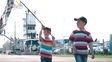 Faustino y Emiliano, de 5 y 8 años cumplieron su sueño.&nbsp;
