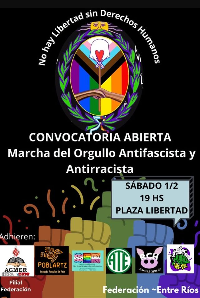 Marcha Federal antifascista, antiracista: más ciudades se suman en Entre Ríos