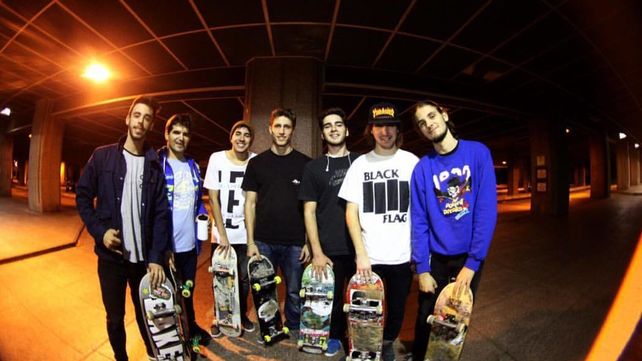En Londres con amigos del skate.&nbsp;