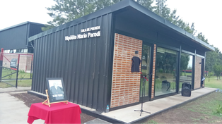 La nueva sala de prensa de Newells en Bella Vista. Ahí fue presentado Mariano Soso.