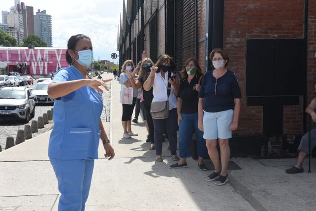 Los docentes estuvieron organizados por turnos.