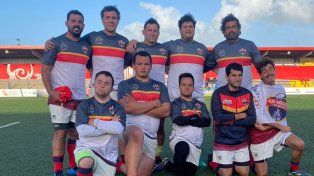 Hay equipo. En el mismo escenario donde Munster hace de local, los chicos de San Agustín posaron para la foto.