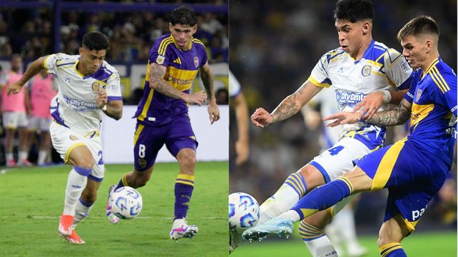 Giaccone y Juan Giménez tuvieron minutos ante Boca. Uno ingresando desde el banco