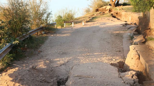 Nuevos deslizamientos en las barrancas de Diamante