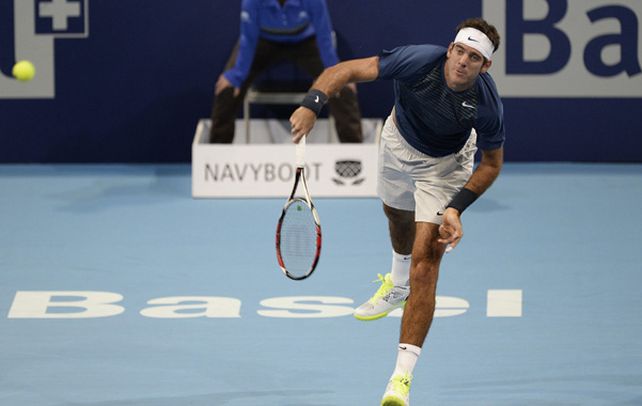 Atiende su juego. Del Potro se mostró sólido después de varios días sin jugar. El tandilense está en un nivel altísimo.