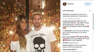 Messi y Antonella, en el restaurante familiar