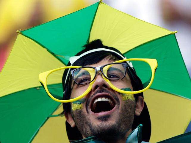 Los hinchas de Brasil no la pasan nada bien