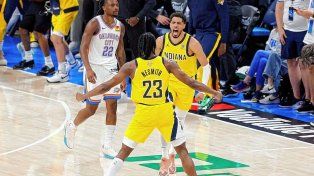 Indiana Pacers se lo ganó sobre el final a Oklahoma City Thunder en la primera final de la NBA.