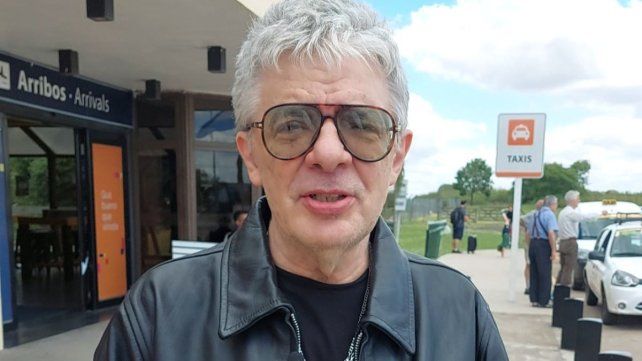 Juanse llegó a Paraná para el show de Ratones Paranoicos