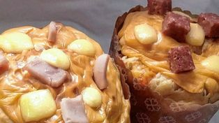 “Mi receta es única no hay otra igual en todo internet”, explicó Ludmila en un posteo de Instagram. Hace cerca dos semanas comenzó su emprendimiento donde el pan dulce salado es furor.