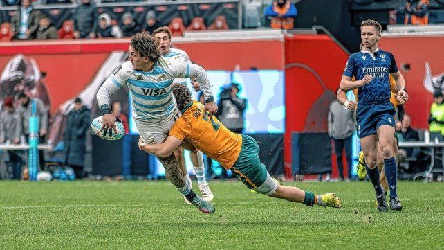 Los Pumas 7s derrotaron a Australia y se subieron al podio.