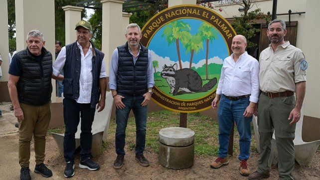 Frigerio y Scioli participaron de un encuentro de Parques Nacionales en El Palmar.