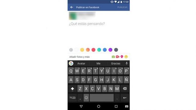 Cómo escribir con fondo de color en Facebook