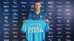 Erling Haaland renovó por nueve años y medio con el Manchester City.