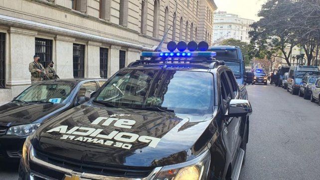 Un amplio operativo policial se realizó en pleno centro de Buenos Aires por el traslado de los presos de alto perfil desde la cárcel de Piñero.