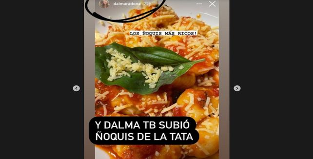 La historia que publicó Dalma Maradona en su cuenta de Instagram.