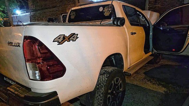 La camioneta había sido denunciada como robada en mayo del año pasado en provincia de Buenos Aires.