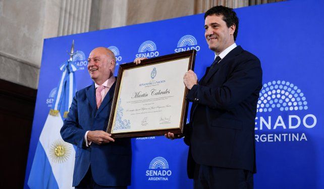 El empresario marplatense Martín Cabrales recibió la Mención de Honor del Senado de la Nación “Presidente Julio Argentino Roca”