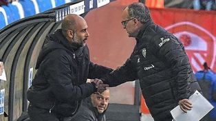 Josep Guardiola lamentó la partida de Marcelo Bielsa como DT de Leeds United.