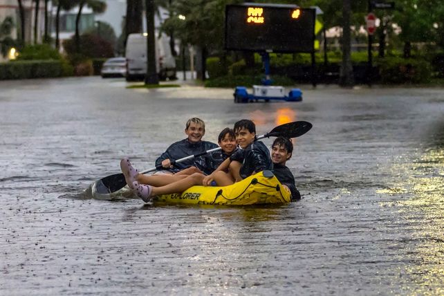 Miami soporta la inundación más grave de los últimos tiempos
