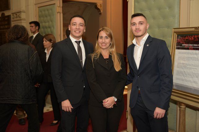 Jorge Magariños, Juliana Carboni y Ian Tombolini