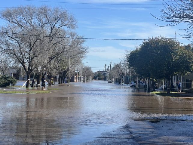 La localidad santafesina de María Teresa enfrenta las secuelas de 300 milímetros de lluvia