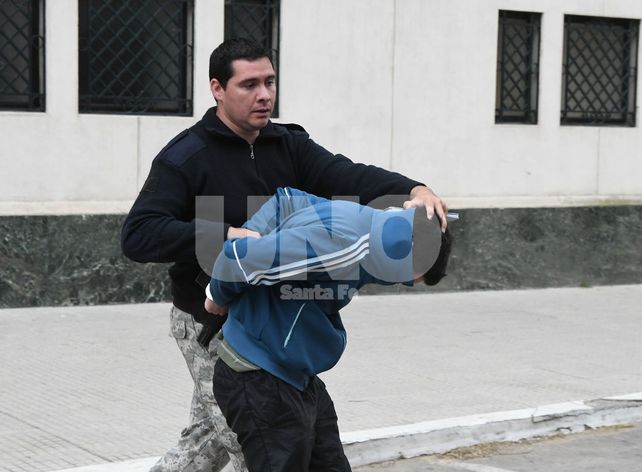 Acusado. El día en que Oyola fue trasladado a tribunales para ser imputado.&nbsp;